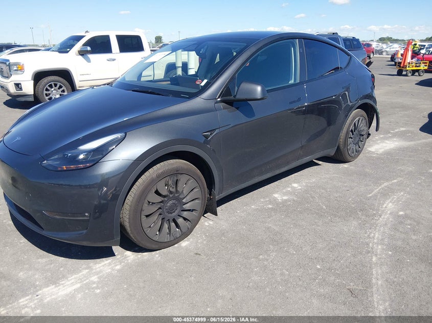 2024 Tesla Model y VIN 7SAYGDEE4RF026385 IAAI salvage auction — LEFT REAR, Salvage (Illinois), sold $14,050 on 2026-07-30 (photo 2)