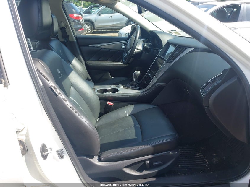 2014 Infiniti Q50 VIN JN1BV7AR2EM704347 IAAI salvage auction — NORMAL WEAR, Clear (New York), sold $1,750 on 2026-07-14 (photo 5)