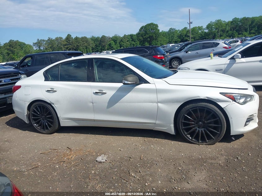 2014 Infiniti Q50 VIN JN1BV7AR2EM704347 IAAI salvage auction — NORMAL WEAR, Clear (New York), sold $1,750 on 2026-07-14 (photo 6)