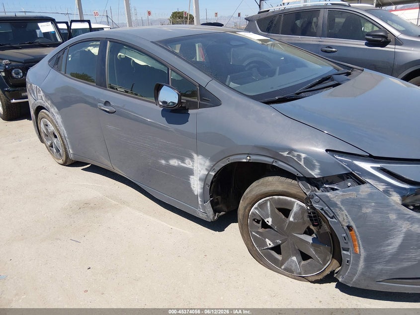 2025 Toyota Prius VIN JTDACAAU0S3061210 IAAI salvage auction — RIGHT SIDE, Salvage (California), sold $7,800 on 2026-07-15 (photo 6)