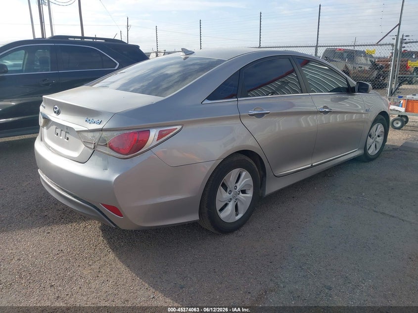2013 Hyundai Sonata hybrid VIN KMHEC4A46DA083032 IAAI salvage auction — NORMAL WEAR, Original (Texas), sold $300 on 2026-07-17 (photo 4)