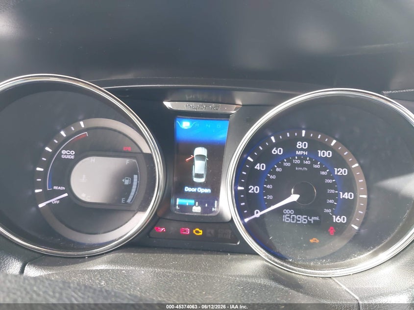2013 Hyundai Sonata hybrid VIN KMHEC4A46DA083032 IAAI salvage auction — NORMAL WEAR, Original (Texas), sold $300 on 2026-07-17 (photo 7)