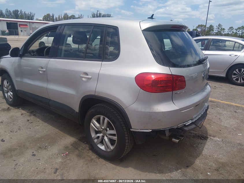 2013 Volkswagen Tiguan VIN WVGAV3AX8DW574329 IAAI salvage auction — LEFT FRONT, Salvage (Arizona), sold $650 on 2026-07-06 (photo 3)