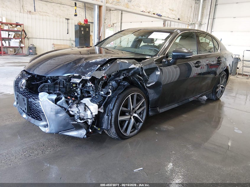 2018 Lexus Gs VIN JTHCZ1BL2JA008756 IAAI salvage auction — FRONT END, Salvage Title, sold $6,600 on 2026-07-17 (photo 2)