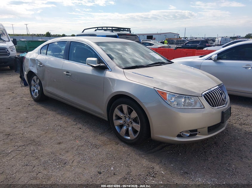 2013 Buick Lacrosse VIN 1G4GF5E35DF213411 IAAI salvage auction — REAR END, Certificate Of Title (Nebraska), sold $2,500 on 2026-09-10 (photo 1)