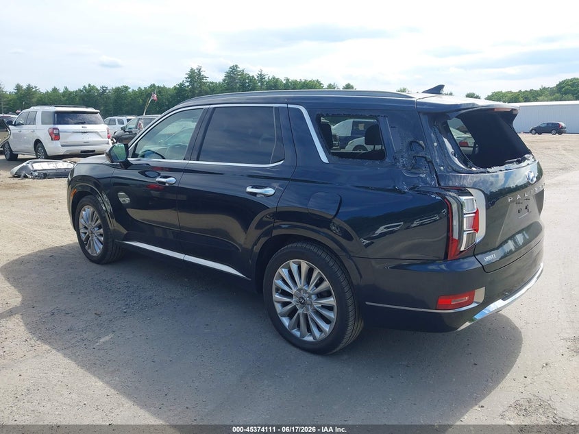 2020 Hyundai Palisade VIN KM8R5DHE0LU054813 IAAI salvage auction — REAR END, Salvage Title, sold $2,850 on 2026-07-24 (photo 3)