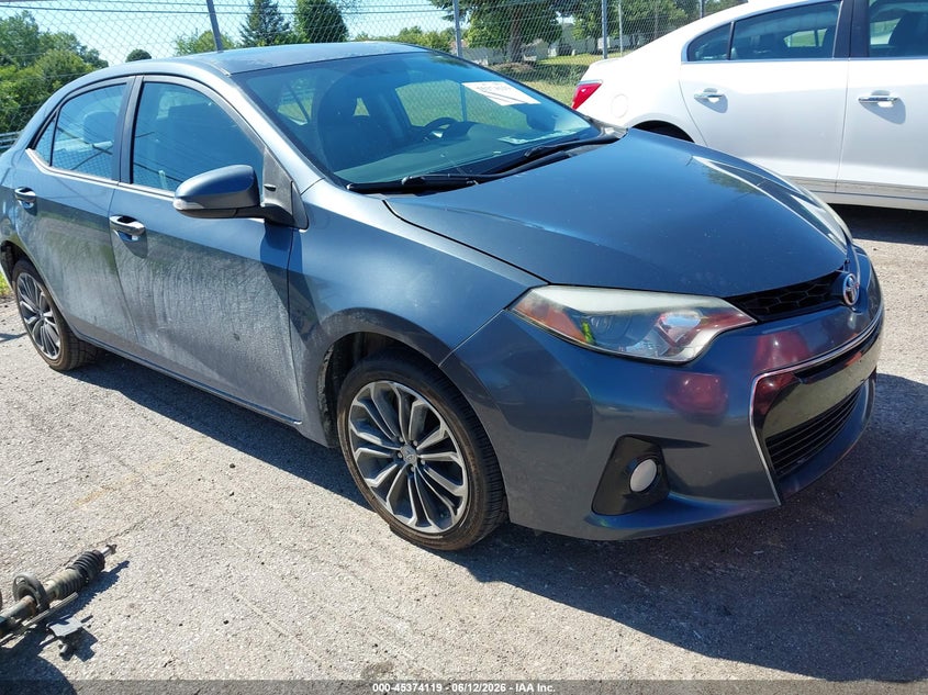 2014 Toyota Corolla VIN 5YFBURHE6EP116141 IAAI salvage auction — LEFT FRONT, Clear (Michigan), sold $3,875 on 2026-07-30 (photo 1)
