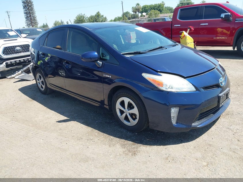 2014 Toyota Prius VIN JTDKN3DU8E0364795 IAAI salvage auction — RIGHT REAR, Salvage Title, sold $1,100 on 2026-07-21 (photo 1)