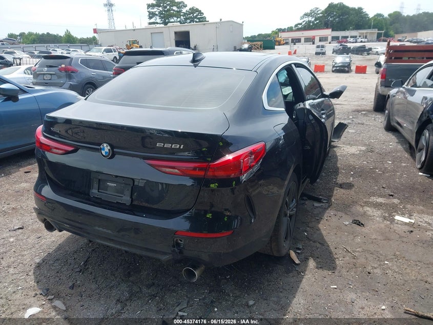 2021 BMW 2er VIN WBA73AK05M7H05673 IAAI salvage auction — FRONT & REAR, Salvage (Idaho), sold $1,700 on 2026-08-12 (photo 4)