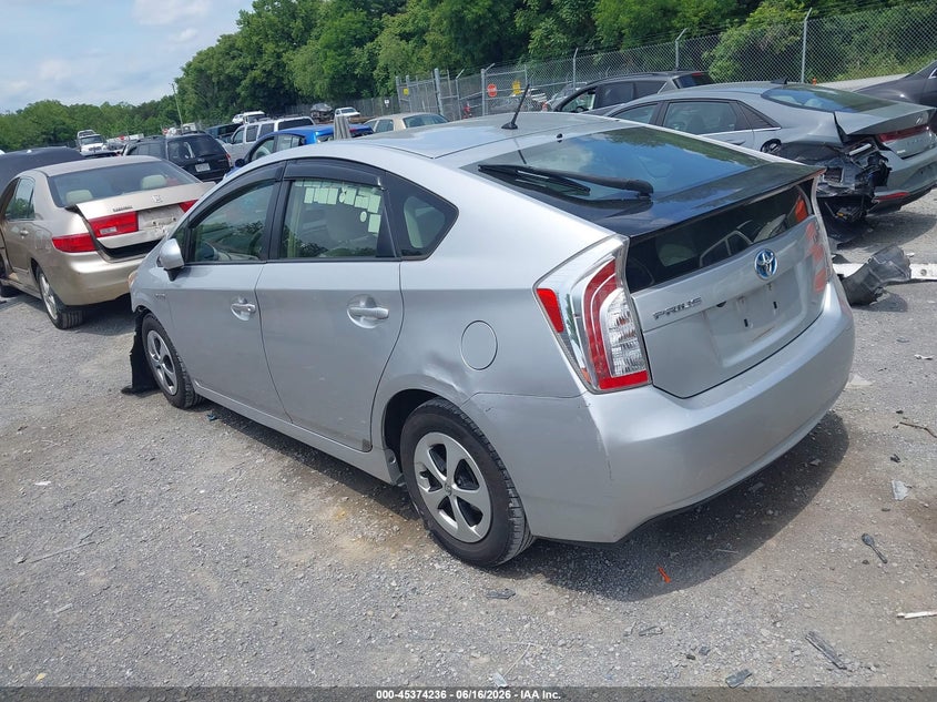 2013 Toyota Prius VIN JTDKN3DU0D1718222 IAAI salvage auction — FRONT END, Clear (Virginia), sold $1,475 on 2026-07-07 (photo 3)