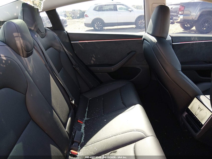 2025 Tesla Model 3 VIN 5YJ3E1EB4SF926145 IAAI salvage auction — HAIL, Salvage Title, sold $16,500 on 2026-08-02 (photo 8)