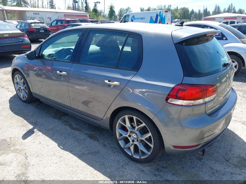 2013 Volkswagen Gti VIN WVWHD7AJ7DW120369 IAAI salvage auction — NORMAL WEAR, Clear (Washington), sold $2,250 on 2026-07-08 (photo 3)