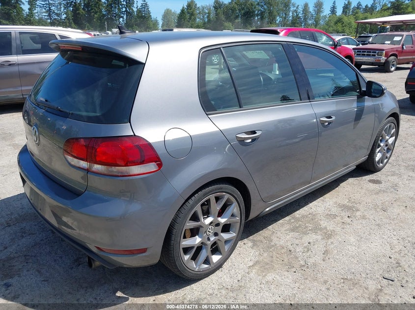 2013 Volkswagen Gti VIN WVWHD7AJ7DW120369 IAAI salvage auction — NORMAL WEAR, Clear (Washington), sold $2,250 on 2026-07-08 (photo 4)