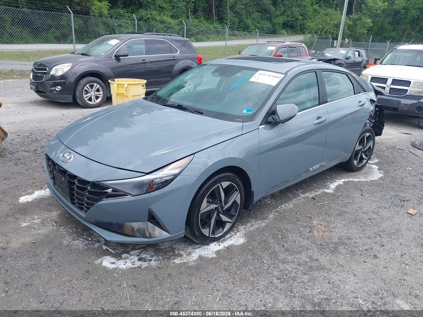 2023 Hyundai Elantra VIN KMHLN4AJ9PU045255 IAAI salvage auction — REAR END, Salvage (Virginia), sold $5,100 on 2026-07-10 (photo 2)