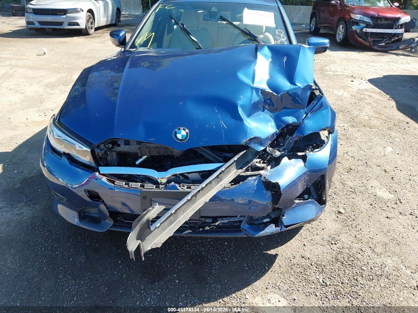 2021 BMW 3er VIN 3MW5R7J08M8B63376 IAAI salvage auction — FRONT END, Wait Title, sold $5,400 on 2026-08-01 (photo 6)