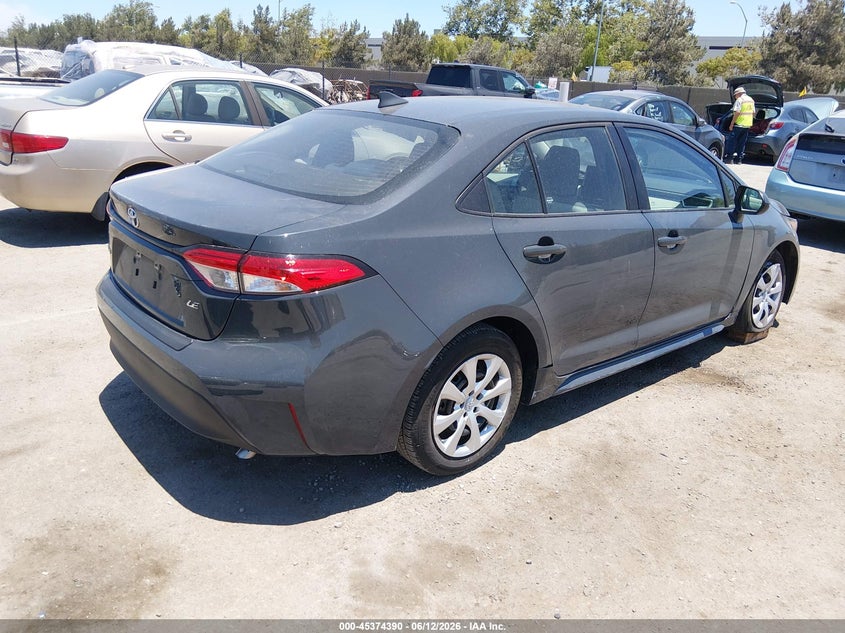 2025 Toyota Corolla VIN 5YFB4MDE6SP247204 IAAI salvage auction — LEFT SIDE, Salvage (California), sold $8,750 on 2026-07-13 (photo 4)