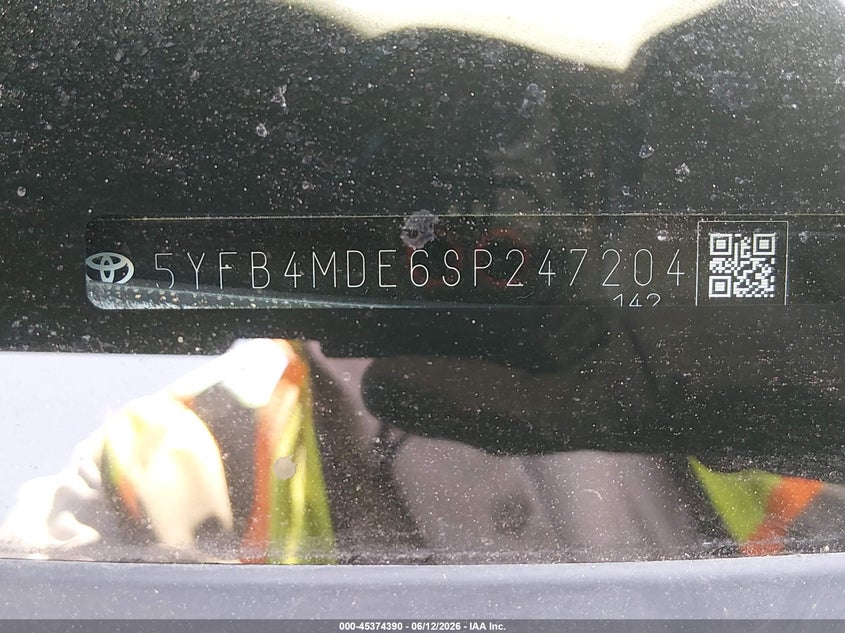2025 Toyota Corolla VIN 5YFB4MDE6SP247204 IAAI salvage auction — LEFT SIDE, Salvage (California), sold $8,750 on 2026-07-13 (photo 9)
