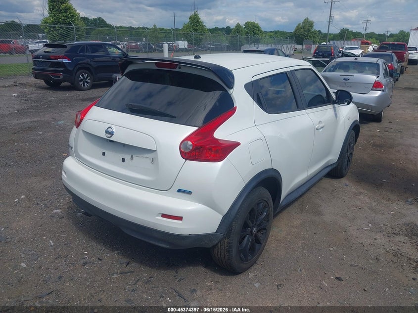 2014 Nissan Juke VIN JN8AF5MR2ET356842 IAAI salvage auction — LEFT SIDE, Clear (Virginia), sold $925 on 2026-07-07 (photo 4)