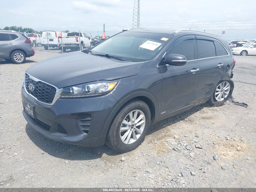 2019 Kia Sorento VIN 5XYPGDA30KG545753 IAAI salvage auction — LEFT REAR, Salvage Title, sold $1,700 on 2026-07-29 (photo 2)