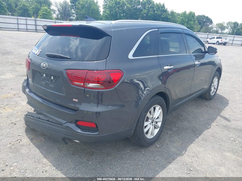 2019 Kia Sorento VIN 5XYPGDA30KG545753 IAAI salvage auction — LEFT REAR, Salvage Title, sold $1,700 on 2026-07-29 (photo 4)