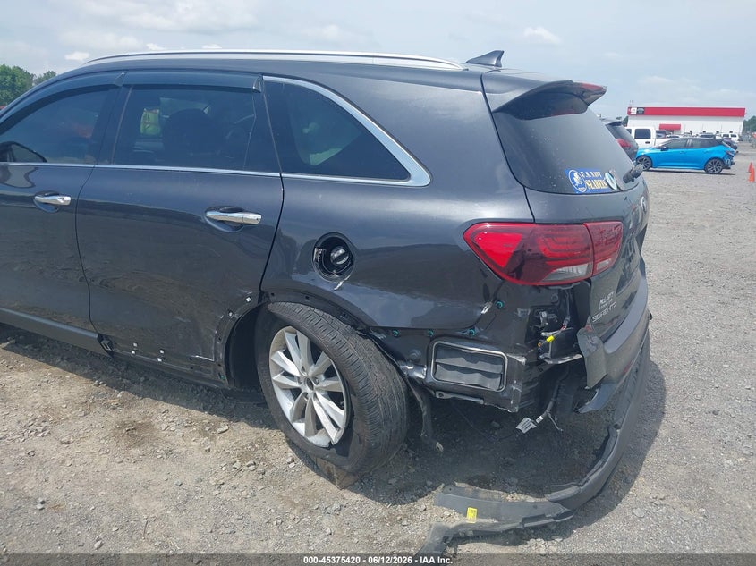 2019 Kia Sorento VIN 5XYPGDA30KG545753 IAAI salvage auction — LEFT REAR, Salvage Title, sold $1,700 on 2026-07-29 (photo 6)