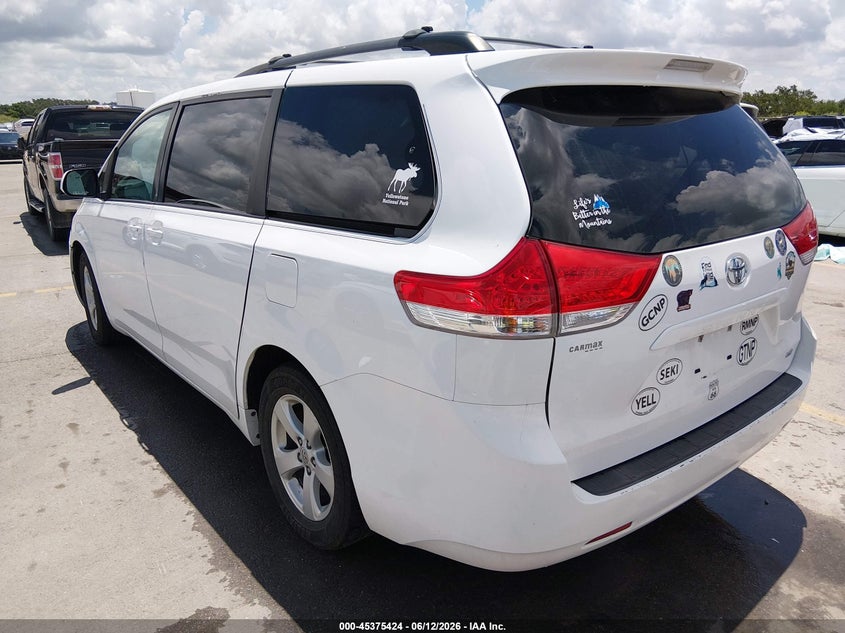 2014 Toyota Sienna VIN 5TDKK3DC0ES503167 IAAI salvage auction — RIGHT FRONT, Salvage (Texas), sold $2,450 on 2026-07-30 (photo 3)