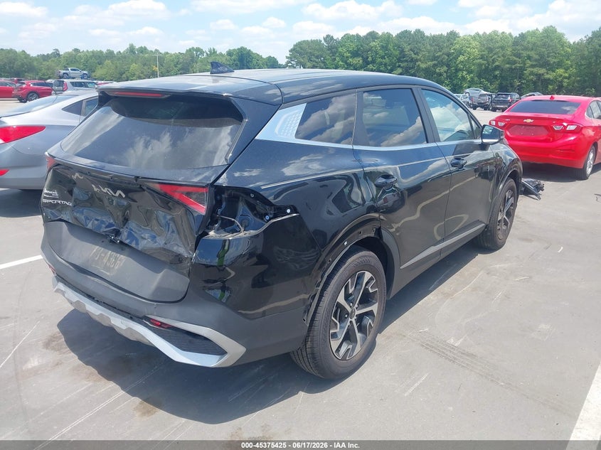 2024 Kia Sportage VIN 5XYK33DF4RG204145 IAAI salvage auction — REAR END, Salvage (North Carolina), sold $5,600 on 2026-07-23 (photo 4)