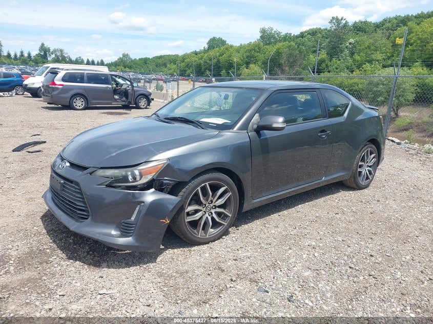2014 Scion Tc VIN JTKJF5C71E3073868 IAAI salvage auction — LEFT FRONT, Salvage (Illinois), sold $900 on 2026-07-15 (photo 2)