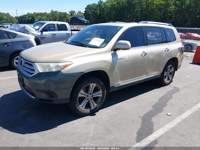 2012 Toyota Highlander VIN 5TDYK3EH4CS068476 IAAI salvage auction — REAR END, Salvage Title, sold $2,900 on 2026-07-22 (photo 2)