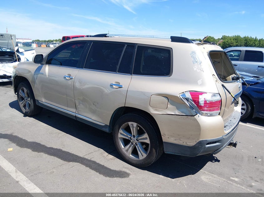2012 Toyota Highlander VIN 5TDYK3EH4CS068476 IAAI salvage auction — REAR END, Salvage Title, sold $2,900 on 2026-07-22 (photo 3)
