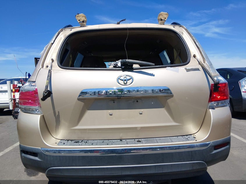 2012 Toyota Highlander VIN 5TDYK3EH4CS068476 IAAI salvage auction — REAR END, Salvage Title, sold $2,900 on 2026-07-22 (photo 6)