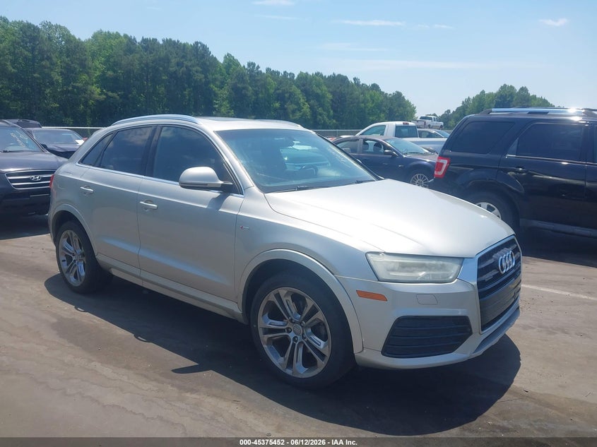 2016 Audi Q3 VIN WA1GFCFS2GR004722 IAAI salvage auction — NORMAL WEAR, Clear (North Carolina), sold $1,000 on 2026-07-08 (photo 1)