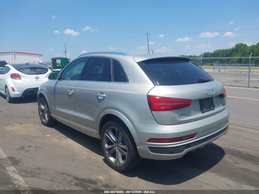 2016 Audi Q3 VIN WA1GFCFS2GR004722 IAAI salvage auction — NORMAL WEAR, Clear (North Carolina), sold $1,000 on 2026-07-08 (photo 3)