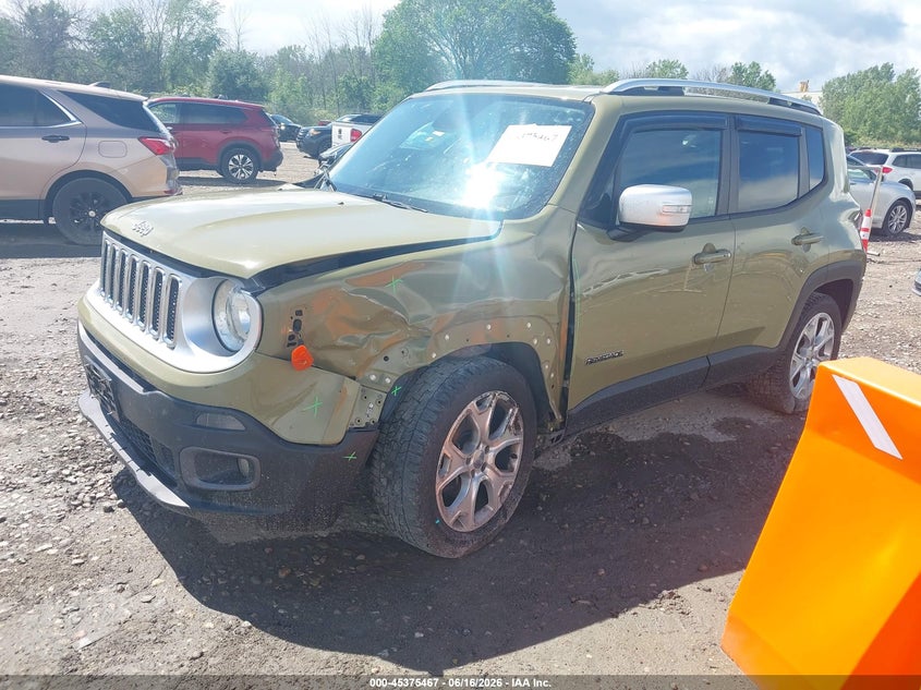 2015 Jeep Renegade VIN ZACCJBDT8FPB99456 IAAI salvage auction — LEFT FRONT, Clear (Wisconsin), sold $2,775 on 2026-07-09 (photo 2)