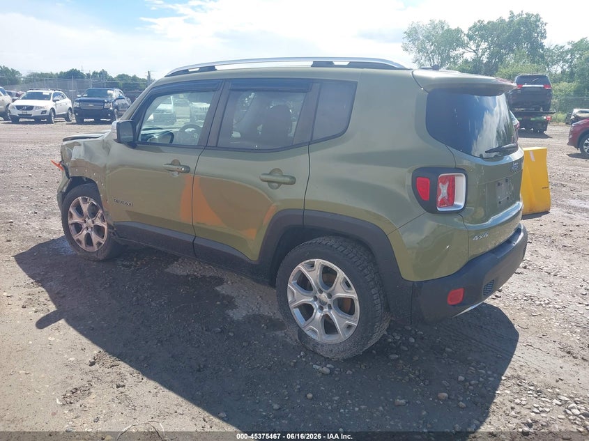 2015 Jeep Renegade VIN ZACCJBDT8FPB99456 IAAI salvage auction — LEFT FRONT, Clear (Wisconsin), sold $2,775 on 2026-07-09 (photo 3)
