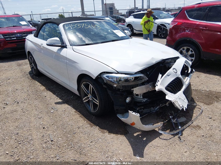 2017 BMW 2er VIN WBA2M9C5XHV717252 IAAI salvage auction — FRONT END, Clear (Indiana), sold $875 on 2026-07-29 (photo 1)