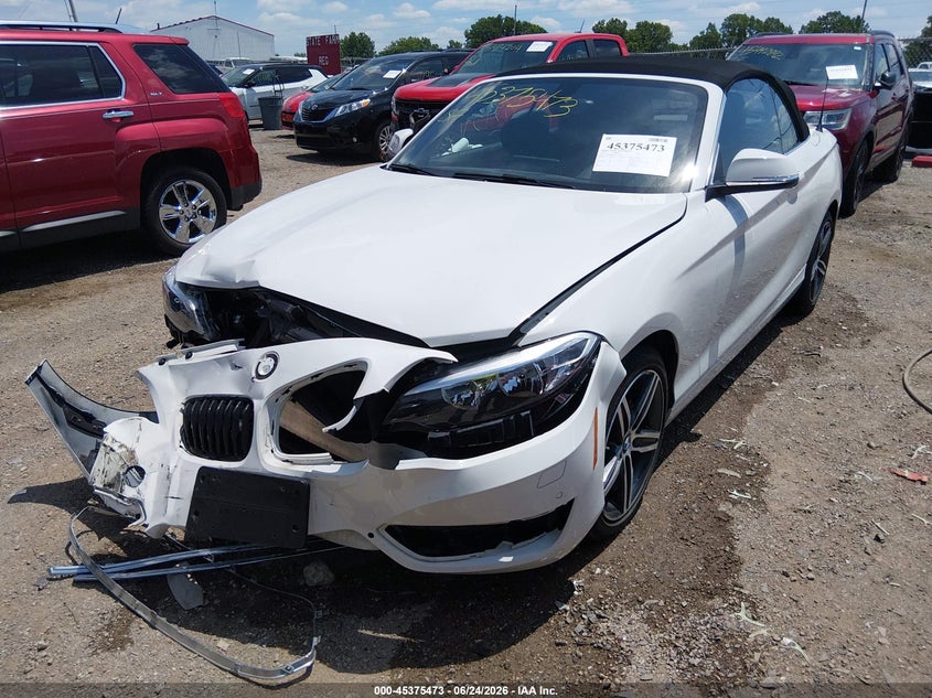 2017 BMW 2er VIN WBA2M9C5XHV717252 IAAI salvage auction — FRONT END, Clear (Indiana), sold $875 on 2026-07-29 (photo 2)