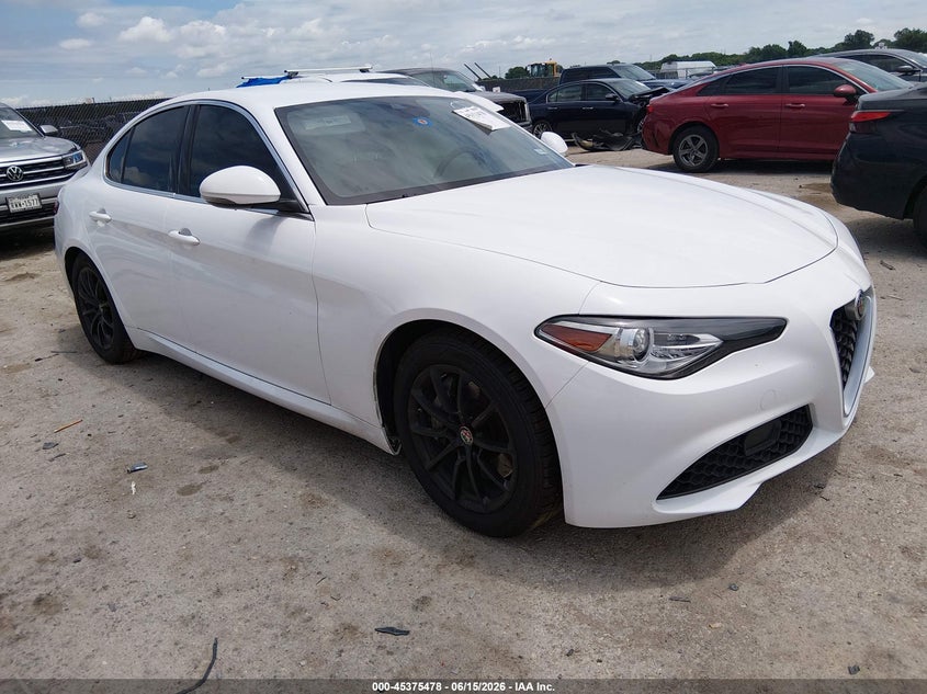 2020 Alfa romeo Giulia VIN ZARFAMAN3L7634039 IAAI salvage auction — LEFT SIDE, Original (Texas), sold $4,350 on 2026-09-15 (photo 1)