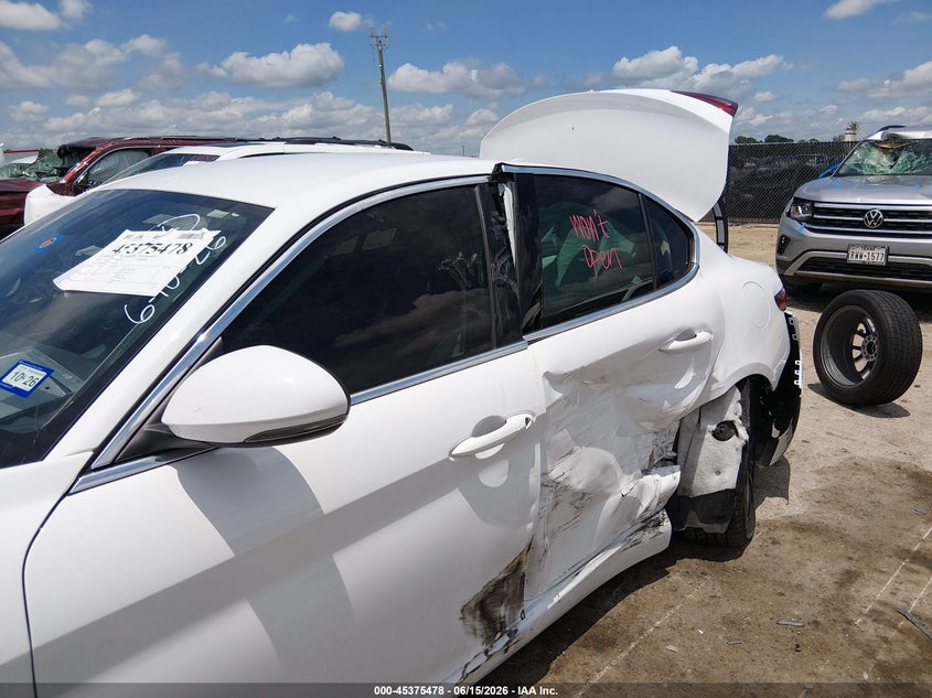 2020 Alfa romeo Giulia VIN ZARFAMAN3L7634039 IAAI salvage auction — LEFT SIDE, Original (Texas), sold $4,350 on 2026-09-15 (photo 6)