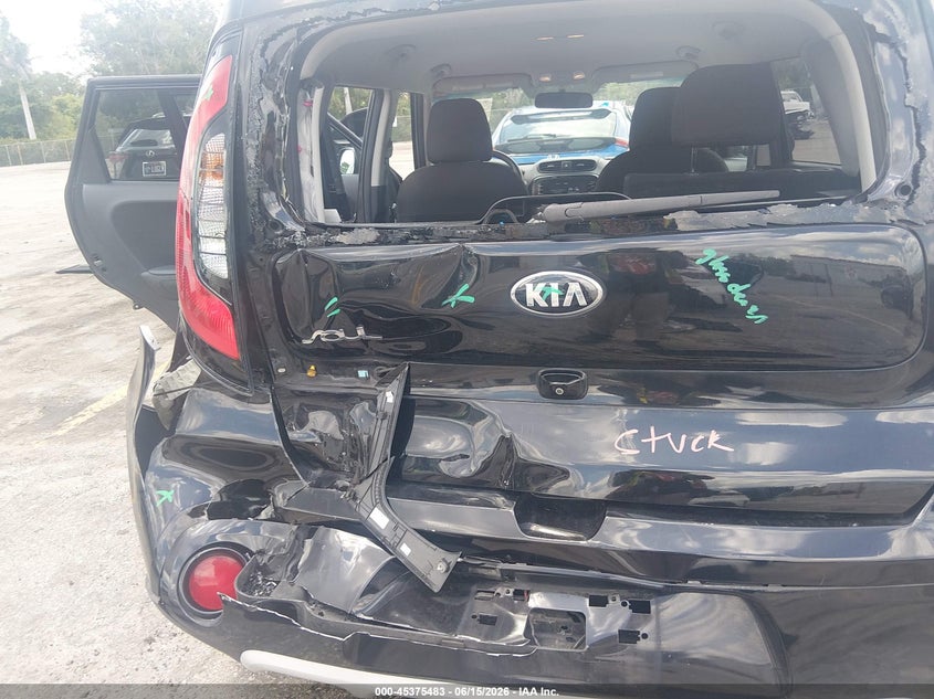 2019 Kia Soul VIN KNDJP3A54K7629640 IAAI salvage auction — REAR END, Salvage Title, sold $2,100 on 2026-07-20 (photo 6)