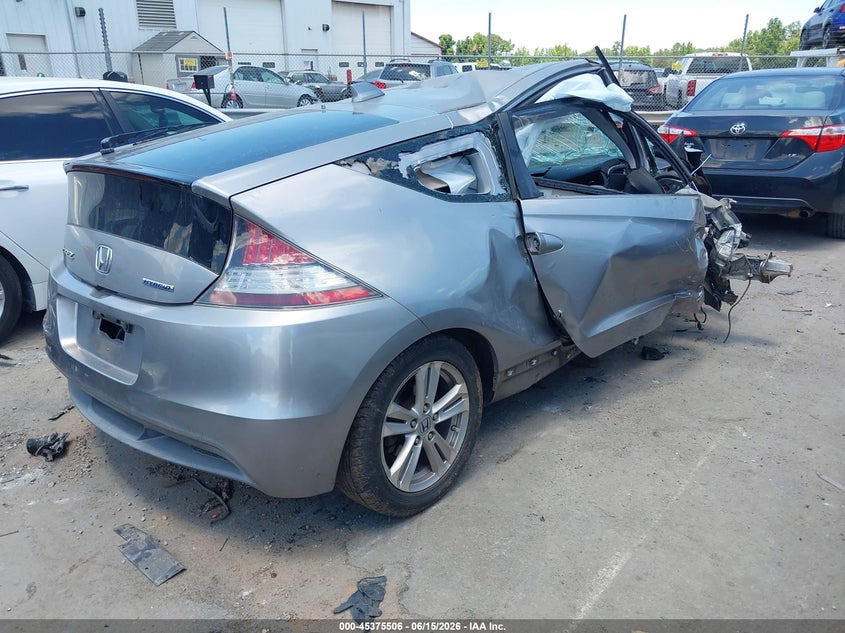 2011 Honda Cr-z VIN JHMZF1D64BS015326 IAAI salvage auction — ROLLOVER, Salvage (North Carolina), sold $400 on 2026-07-13 (photo 4)