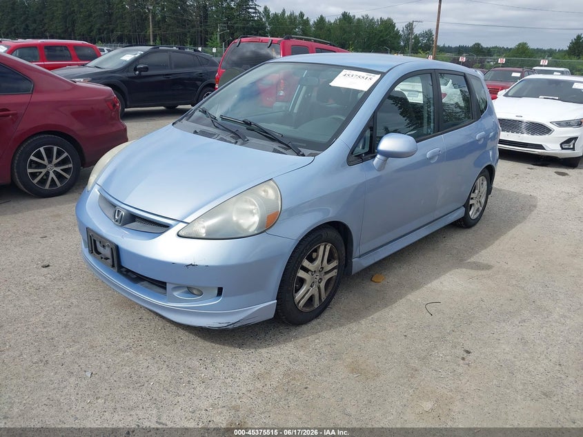2008 Honda Fit VIN JHMGD38698S000784 IAAI salvage auction — RIGHT SIDE, Bill Of Sale (Washington), sold $500 on 2026-07-08 (photo 2)