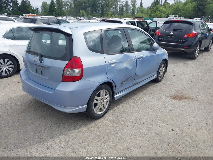 2008 Honda Fit VIN JHMGD38698S000784 IAAI salvage auction — RIGHT SIDE, Bill Of Sale (Washington), sold $500 on 2026-07-08 (photo 4)