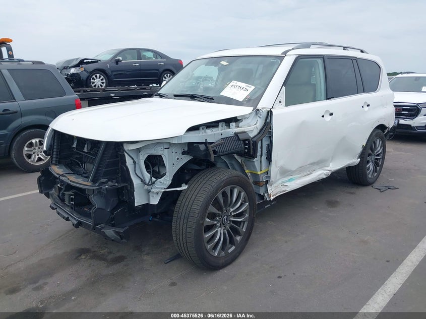 2023 Nissan Armada VIN JN8AY2DB5P9830004 IAAI salvage auction — Unknown, Salvage (North Carolina), sold $21,100 on 2026-08-30 (photo 2)