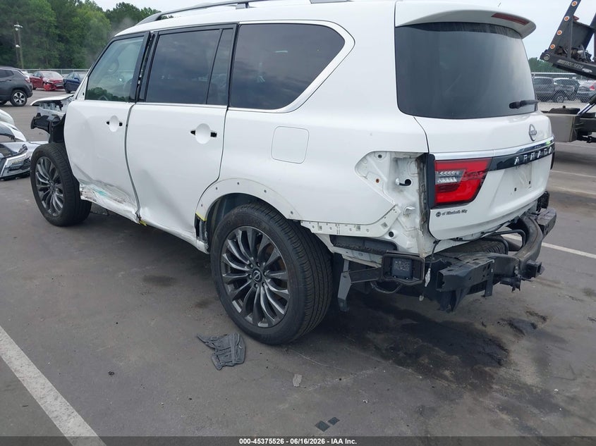 2023 Nissan Armada VIN JN8AY2DB5P9830004 IAAI salvage auction — Unknown, Salvage (North Carolina), sold $21,100 on 2026-08-30 (photo 3)