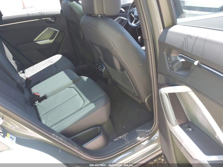 2024 Audi Q3 VIN WA1DECF34R1116566 IAAI salvage auction — LEFT REAR, Salvage (Indiana), sold $16,750 on 2026-07-22 (photo 8)