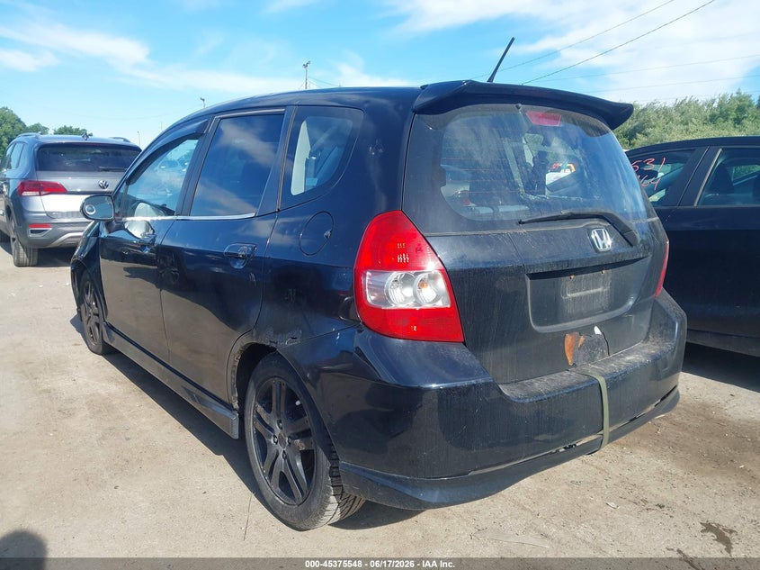 2008 Honda Fit VIN JHMGD38648S060777 IAAI salvage auction — HAIL, Salvage (Ohio), sold $400 on 2026-07-07 (photo 3)