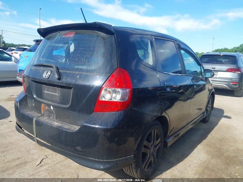 2008 Honda Fit VIN JHMGD38648S060777 IAAI salvage auction — HAIL, Salvage (Ohio), sold $400 on 2026-07-07 (photo 4)