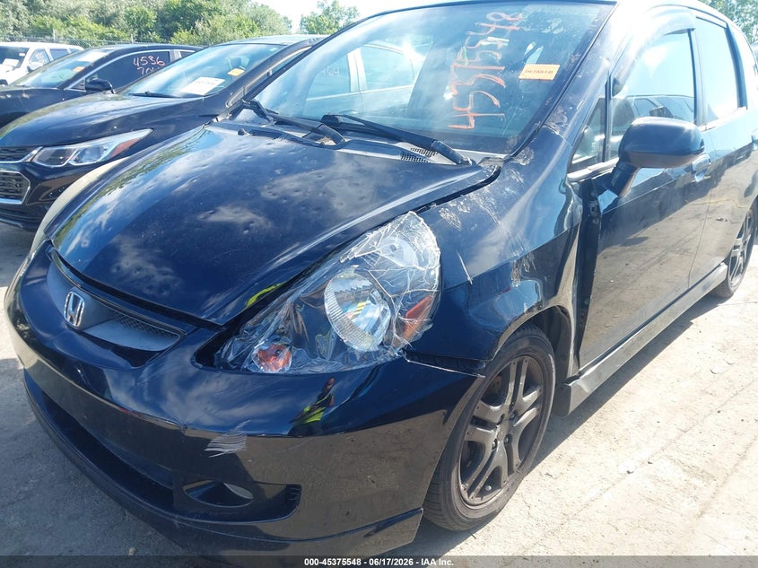 2008 Honda Fit VIN JHMGD38648S060777 IAAI salvage auction — HAIL, Salvage (Ohio), sold $400 on 2026-07-07 (photo 6)
