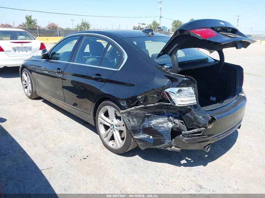 2015 BMW 3er VIN WBA3A9G50FNT09640 IAAI salvage auction — REAR END, Salvage (California), sold $3,850 on 2026-07-09 (photo 3)